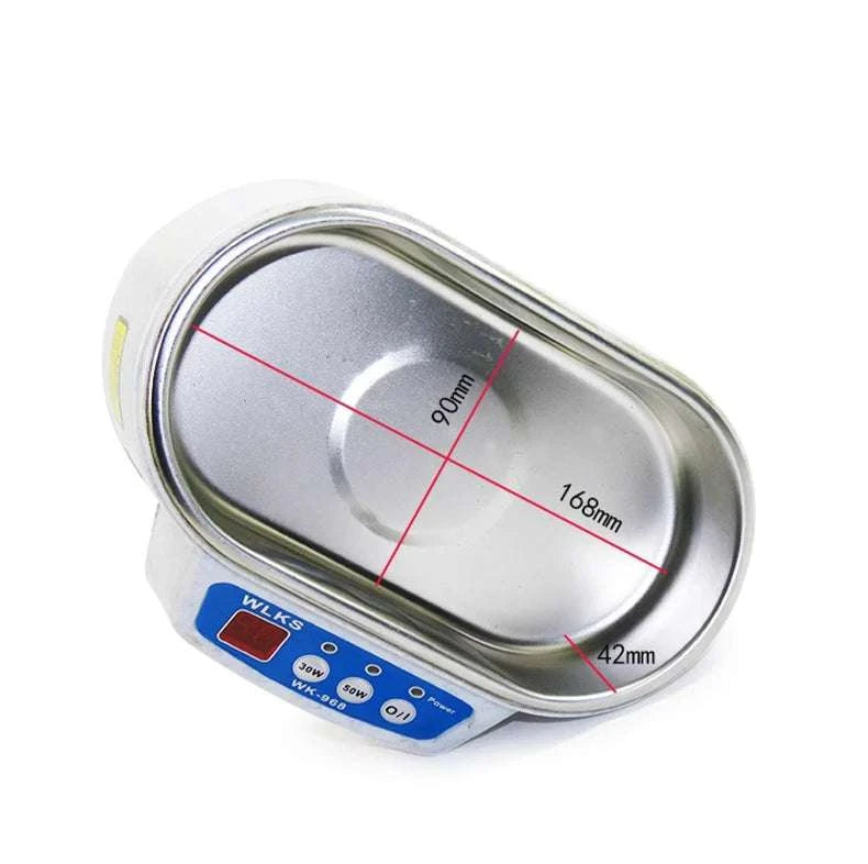 Ultrasonic Cleaner 40kHz 30W Bath for Glasses Dentures Jewelry-30W / United States