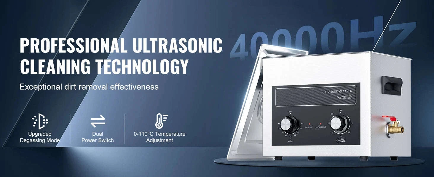 Ultrasonic Cleaner with Heater and Timer for Tools and Parts-15L / spain