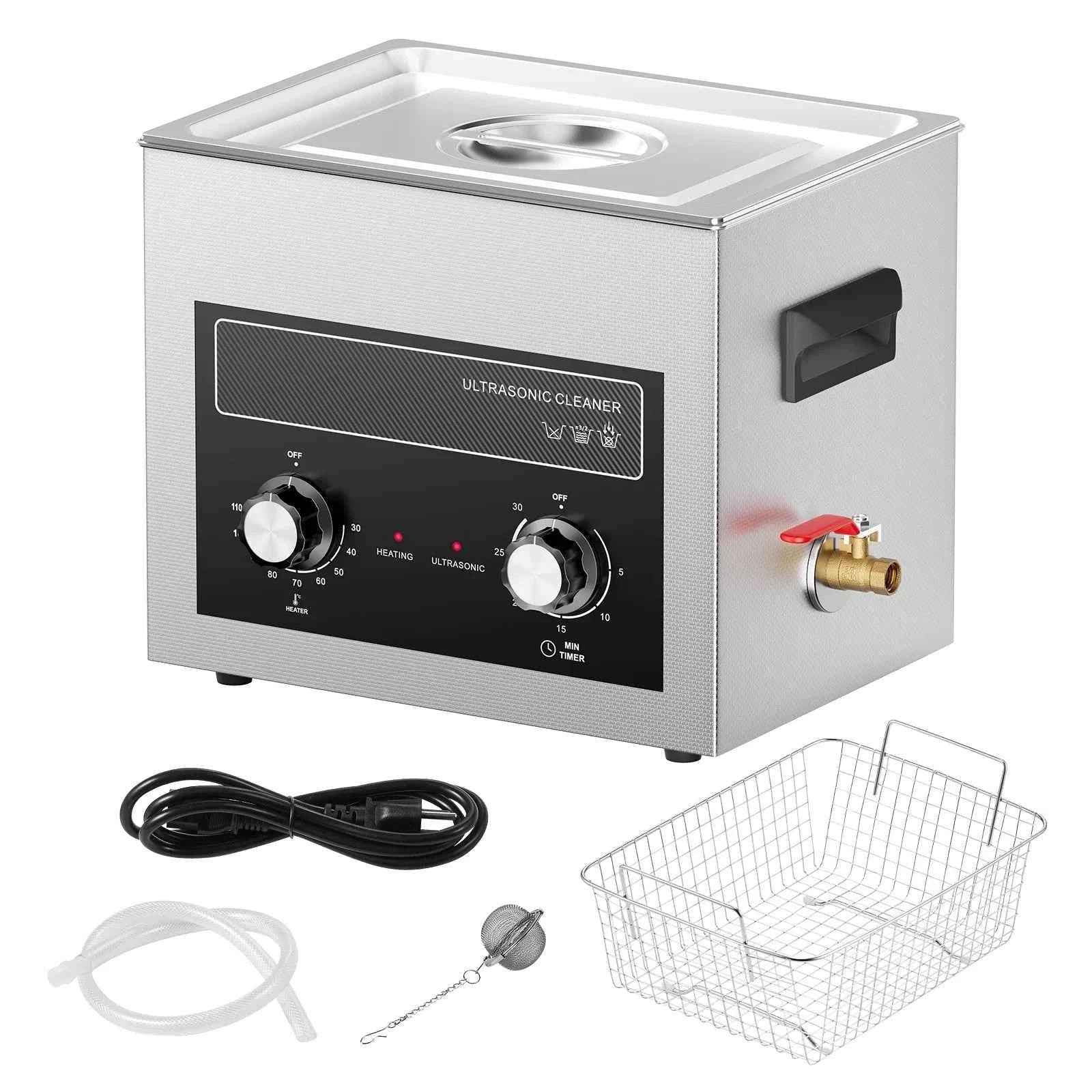 Ultrasonic Cleaner with Heater and Timer for Tools and Parts-15L / spain