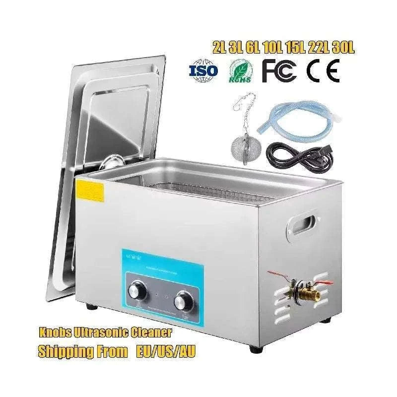 Ultrasonic Cleaner with Heating 2L–30L Deep Cleaning Machine-6.5 L / spain