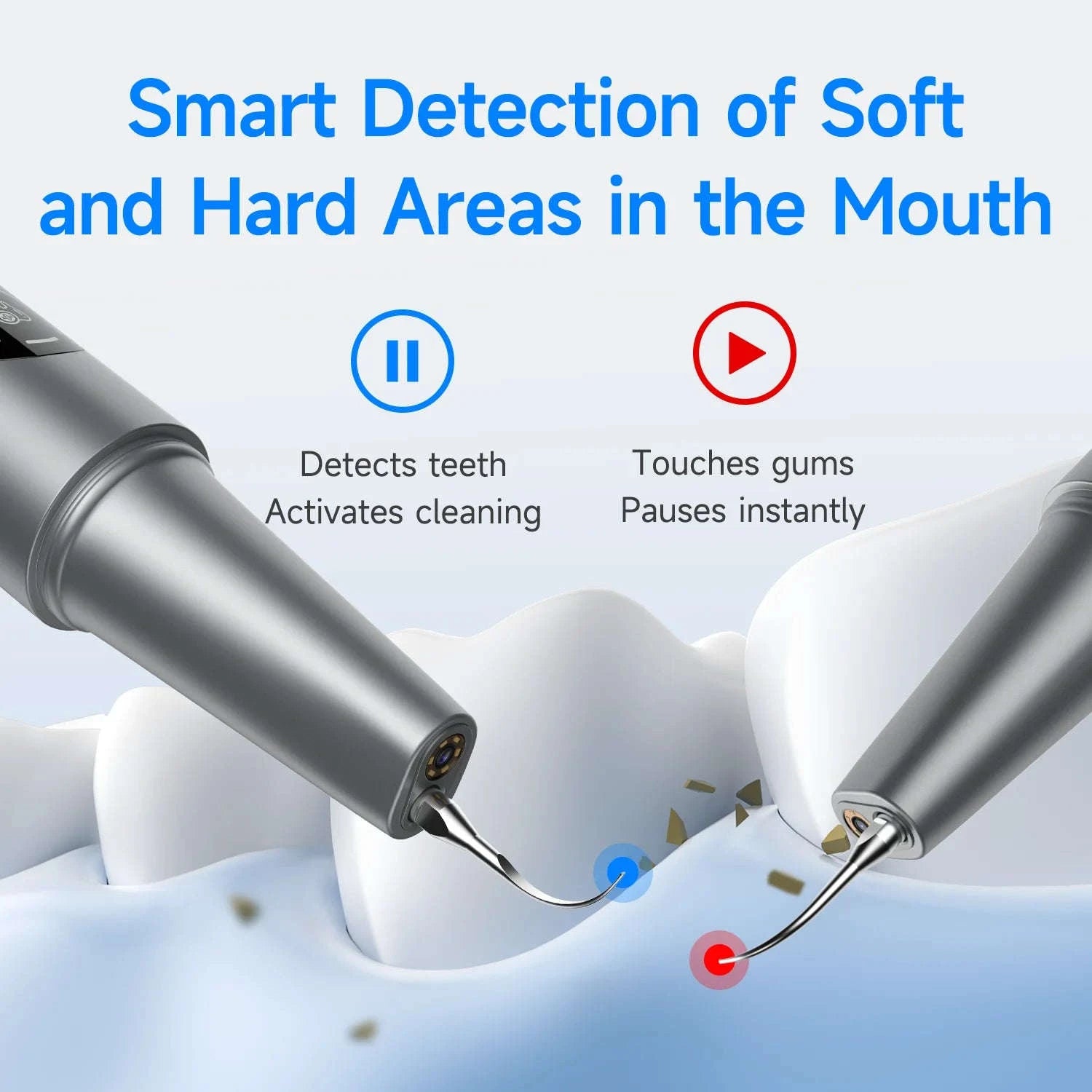 Ultrasonic Tooth Cleaner with Camera Tartar Remover Tool-as show