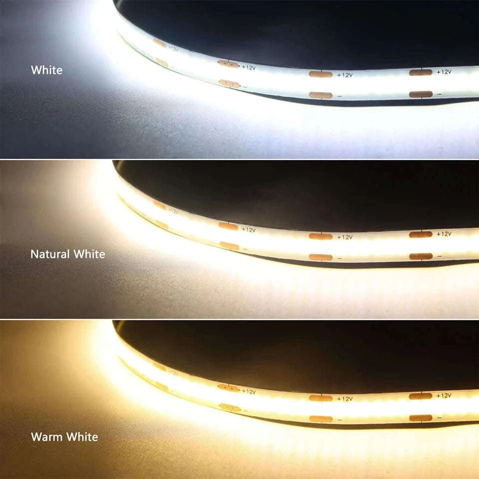 Under Cabinet COB LED Strip Light with Touch Dimmer-2PCS LED Strip / Neutral White / EU Power Plug|2m