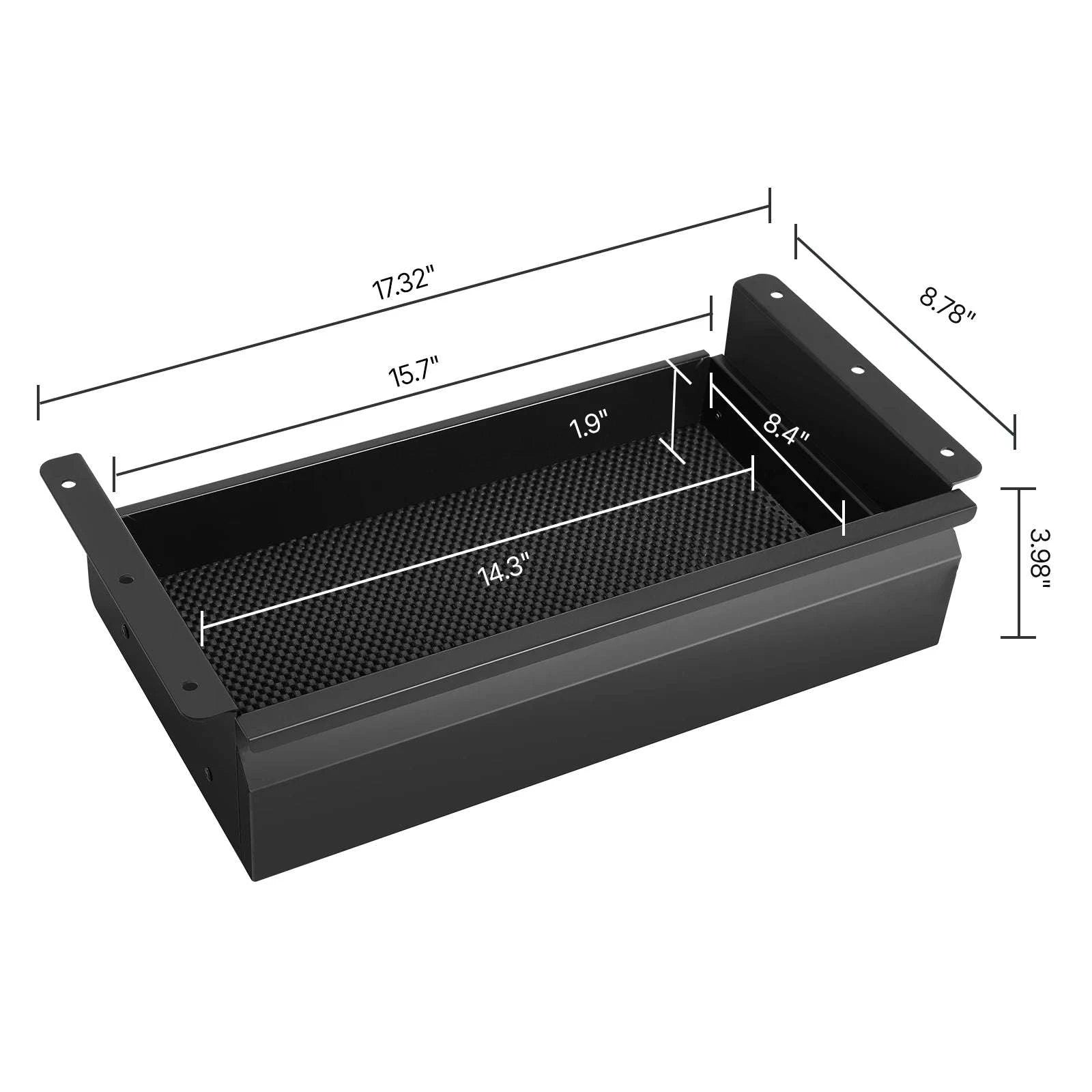 Under Desk Sliding Storage Drawer Organizer for Clean Workspace-30in / United States