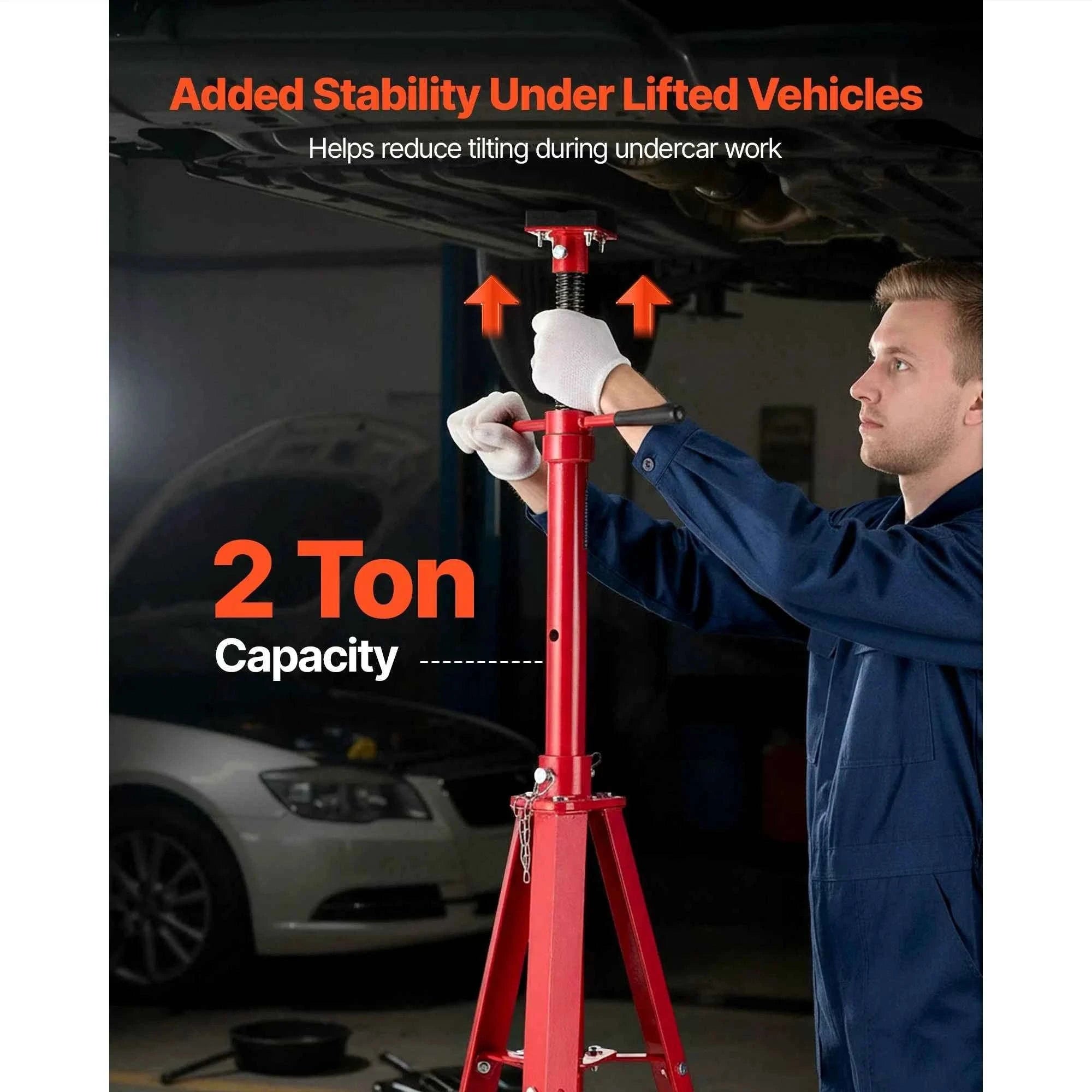 Under Hoist Tripod Stand 2 Ton Adjustable Height-2T / United States