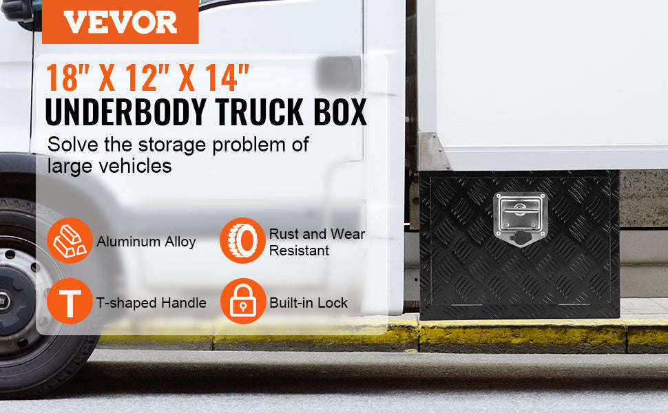 Underbody Truck Storage Box with Lock and Keys-48x24x24 inch / United States