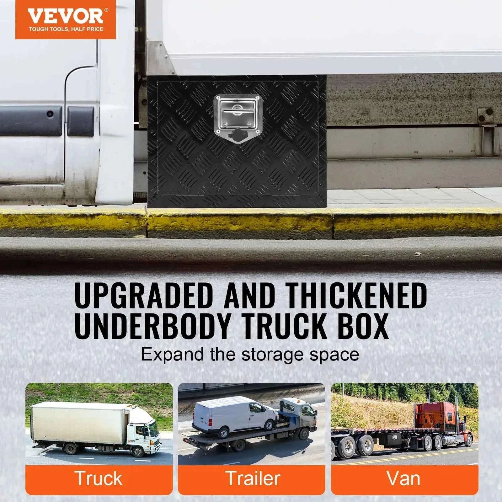 Underbody Truck Storage Box with Lock and Keys-48x24x24 inch / United States