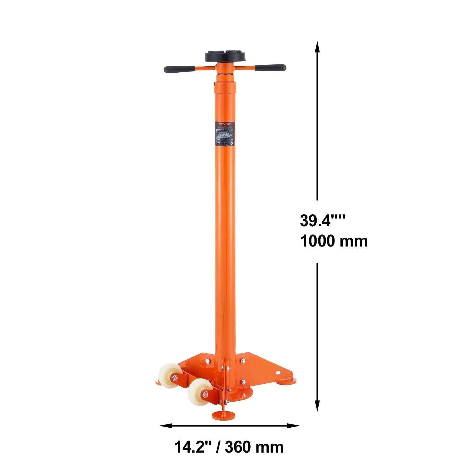 Underhoist Jack Stand 3/4 Ton Adjustable Support with Wheels-Round base / United States