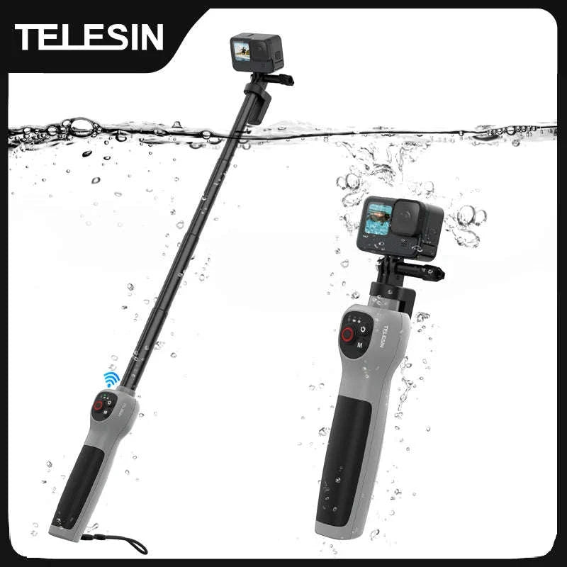 Underwater Selfie Stick with Wireless Remote for GoPro-Diving Selfie Stick