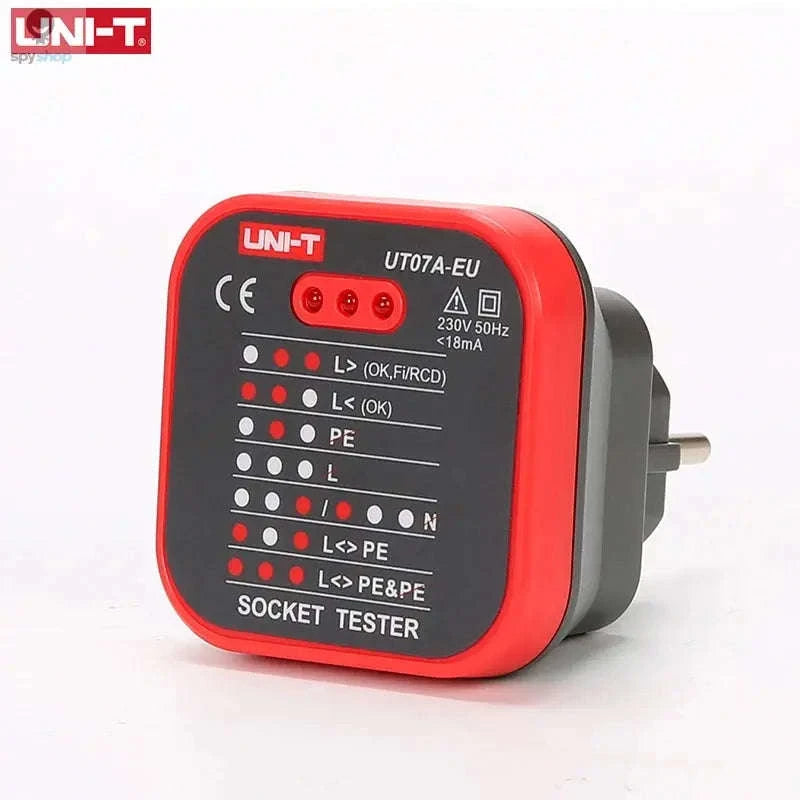 UNI-T UT07 Outlet Socket Tester – Fast Wiring Diagnostics and RCD Check-UT07B-EU / CHINA