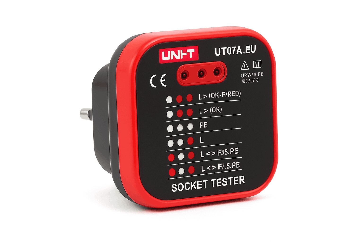 UNI-T UT07 Outlet Socket Tester for Fast Wiring Checks-UT07B-EU / CHINA
