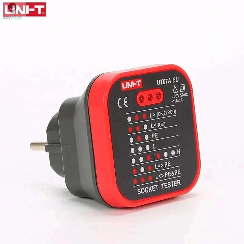 UNI-T UT07 Outlet Socket Tester for Fast Wiring Checks-UT07B-EU / CHINA