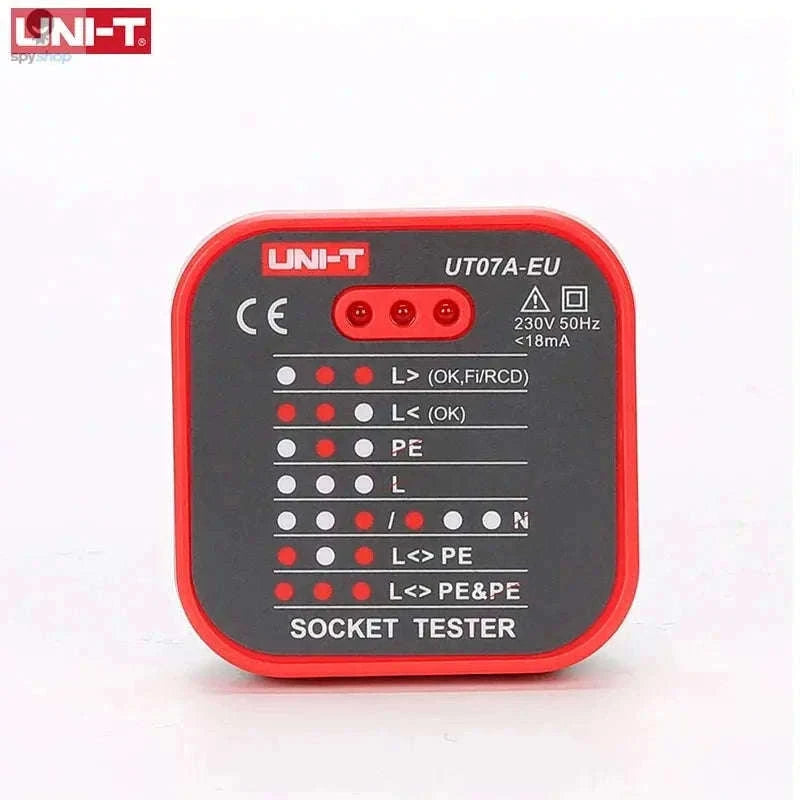 UNI-T UT07 Outlet Socket Tester for Fast Wiring Checks-UT07B-EU / CHINA