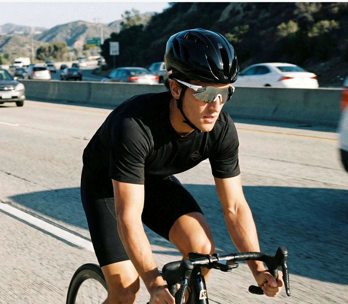 Unisex Cycling Jersey with Pockets and UV Protection-YDDX017-1 / XL