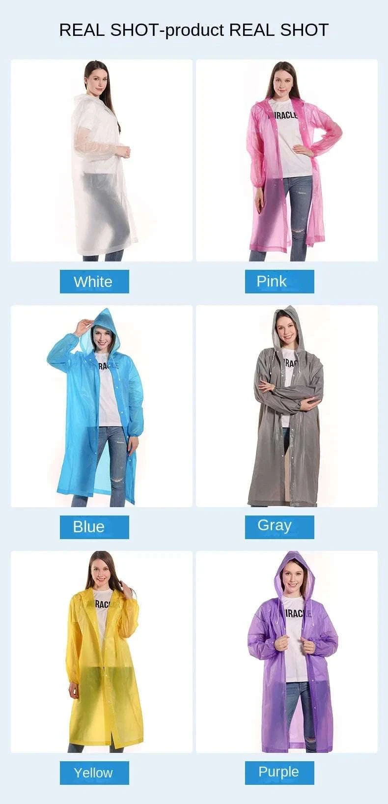 Unisex EVA Raincoat Waterproof Lightweight Suit-