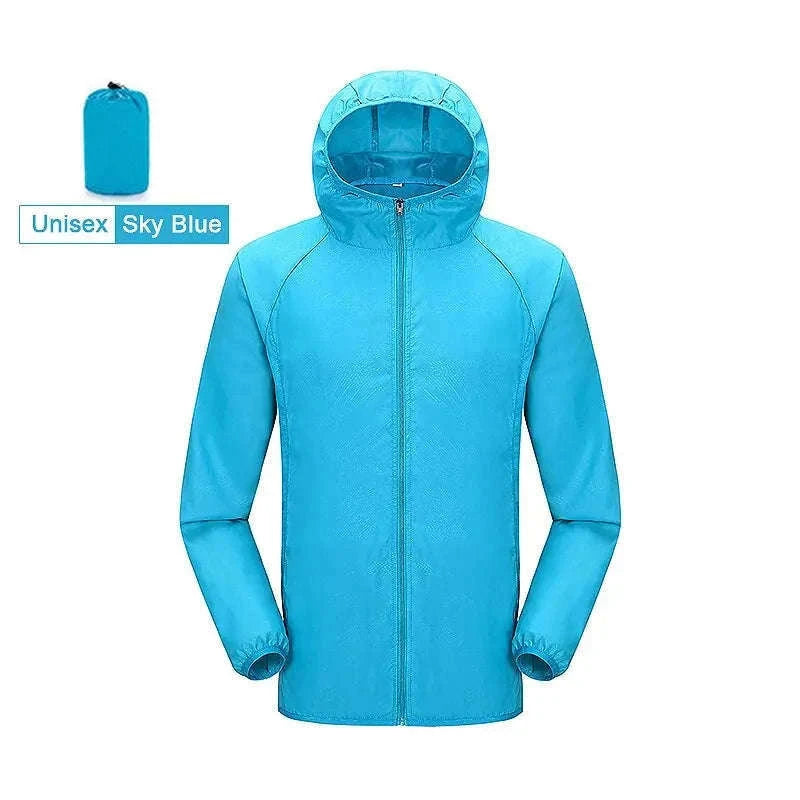 Unisex Waterproof Hiking Jacket for All-Weather Outdoor Comfort-Unisex White / XXXL