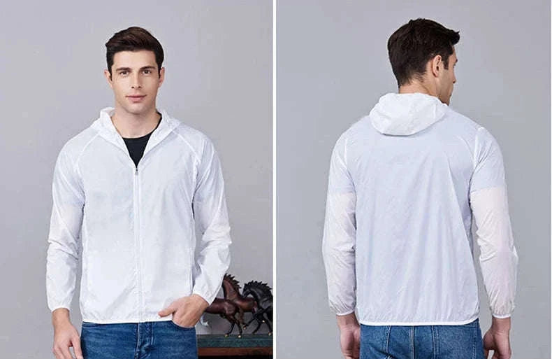Unisex Waterproof Hiking Jacket for All-Weather Outdoor Comfort-Unisex White / XXXL
