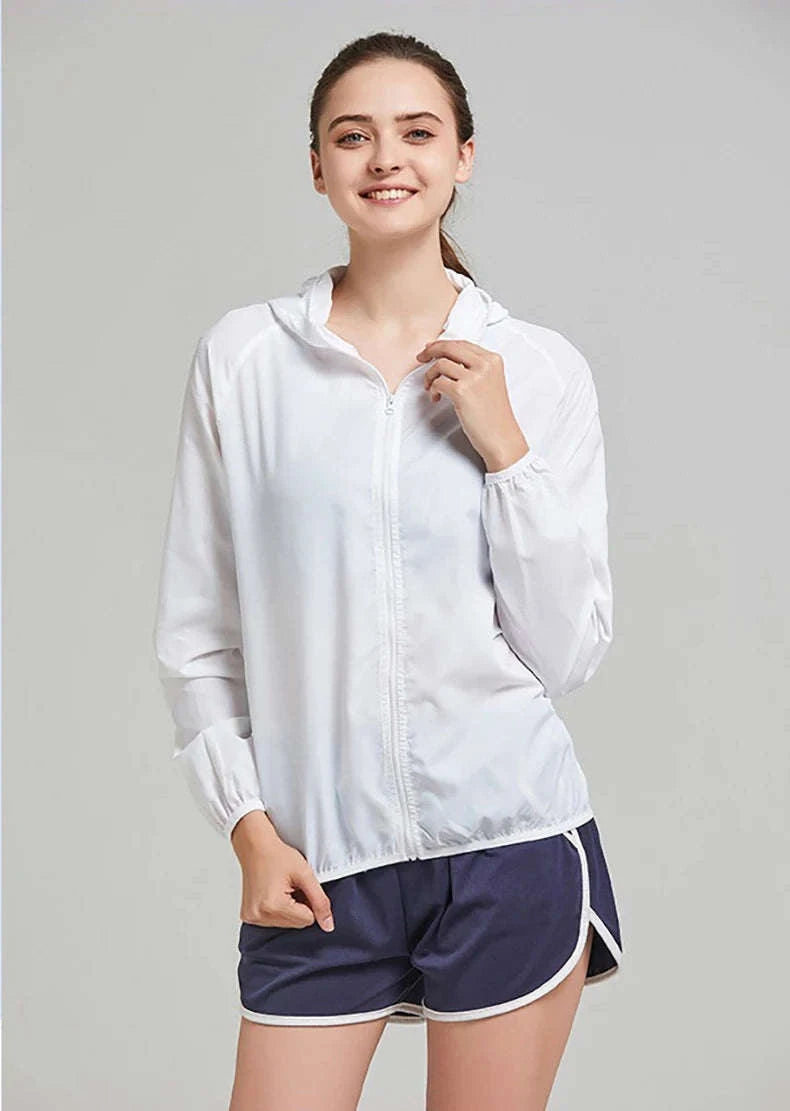 Unisex Waterproof Hiking Jacket-Unisex White / XXXL