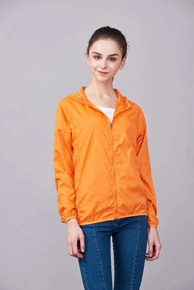 Unisex Waterproof Hiking Jacket-Unisex White / XXXL