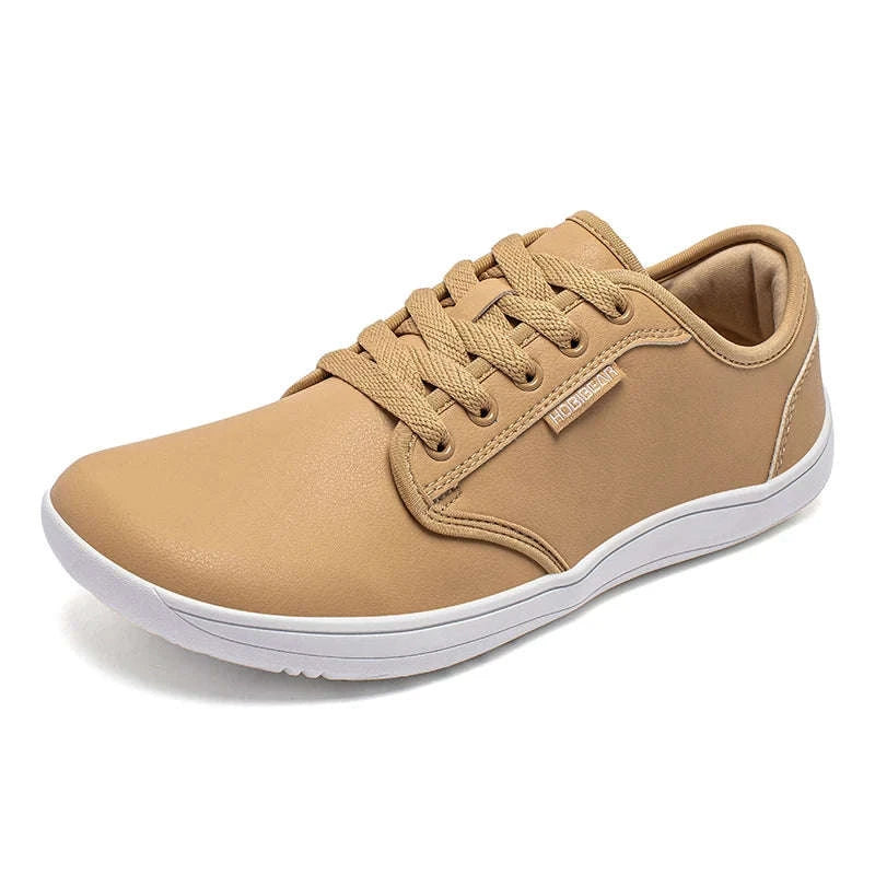 Unisex Wide Barefoot Shoes Zero Drop Minimalist Sneakers-Black White / 46