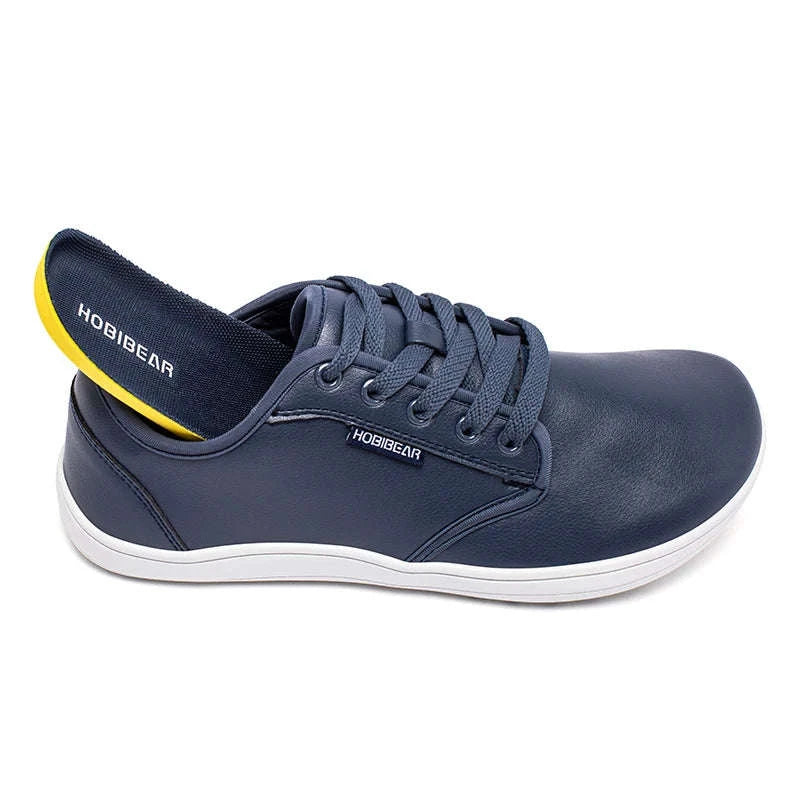 Unisex Wide Barefoot Shoes Zero Drop Minimalist Sneakers-Black White / 46