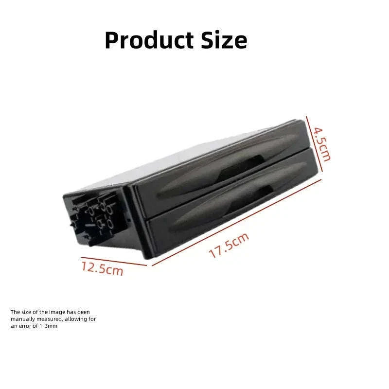 Universal 1 DIN Car Cup Holder Storage Box-Germany / Red