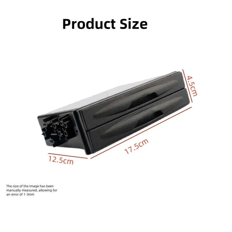 Universal 1 DIN Car Cup Holder Storage Box-Germany / Red