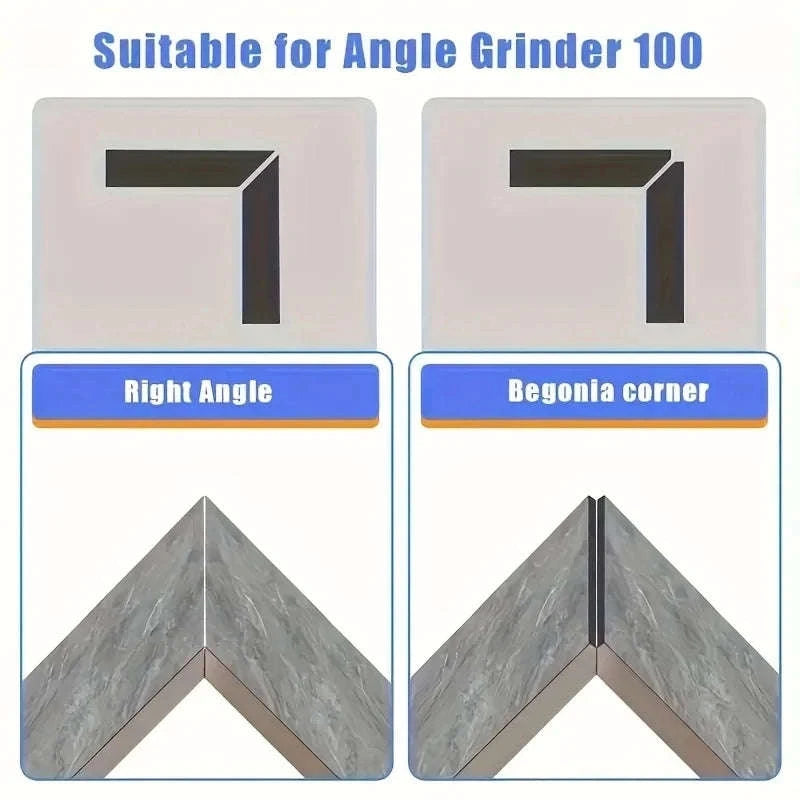 Universal 100° Angle Grinder Stand for Tile 45° Chamfer Cutting-Silver