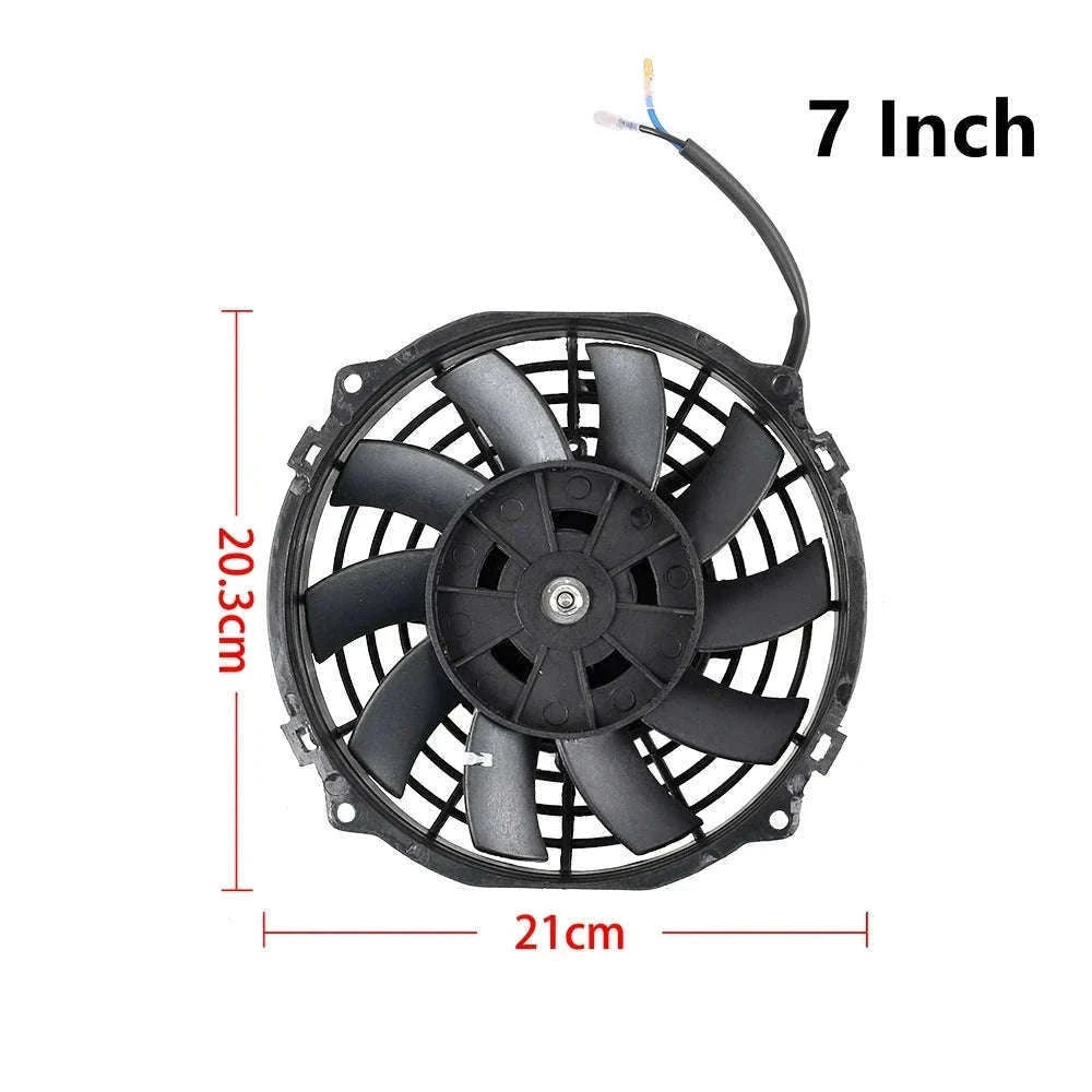Universal 12V Car Radiator Cooling Fan 7-16 Inch-14inch