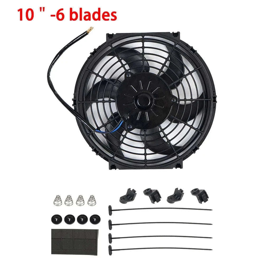 Universal 12V Car Radiator Cooling Fan 7-16 Inch-14inch