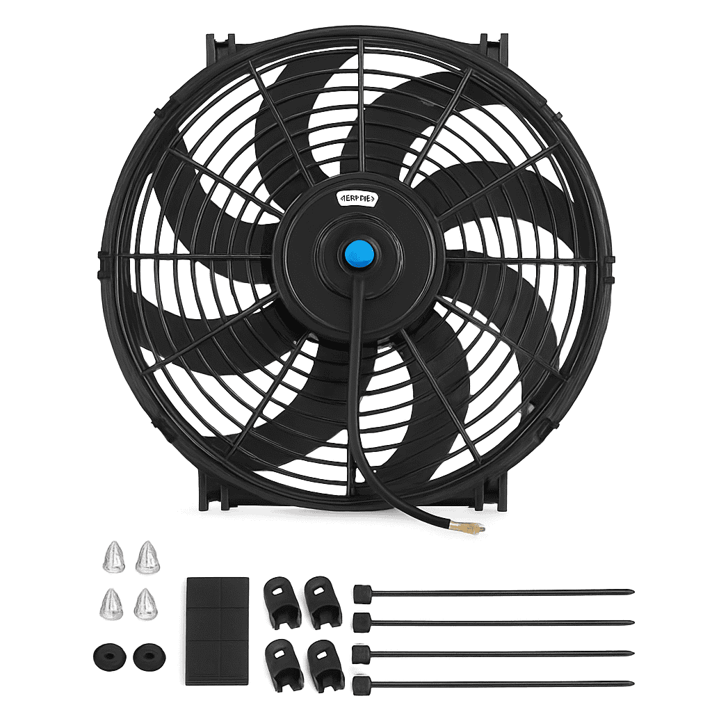 Universal 12V Car Radiator Cooling Fan Kit-7inch