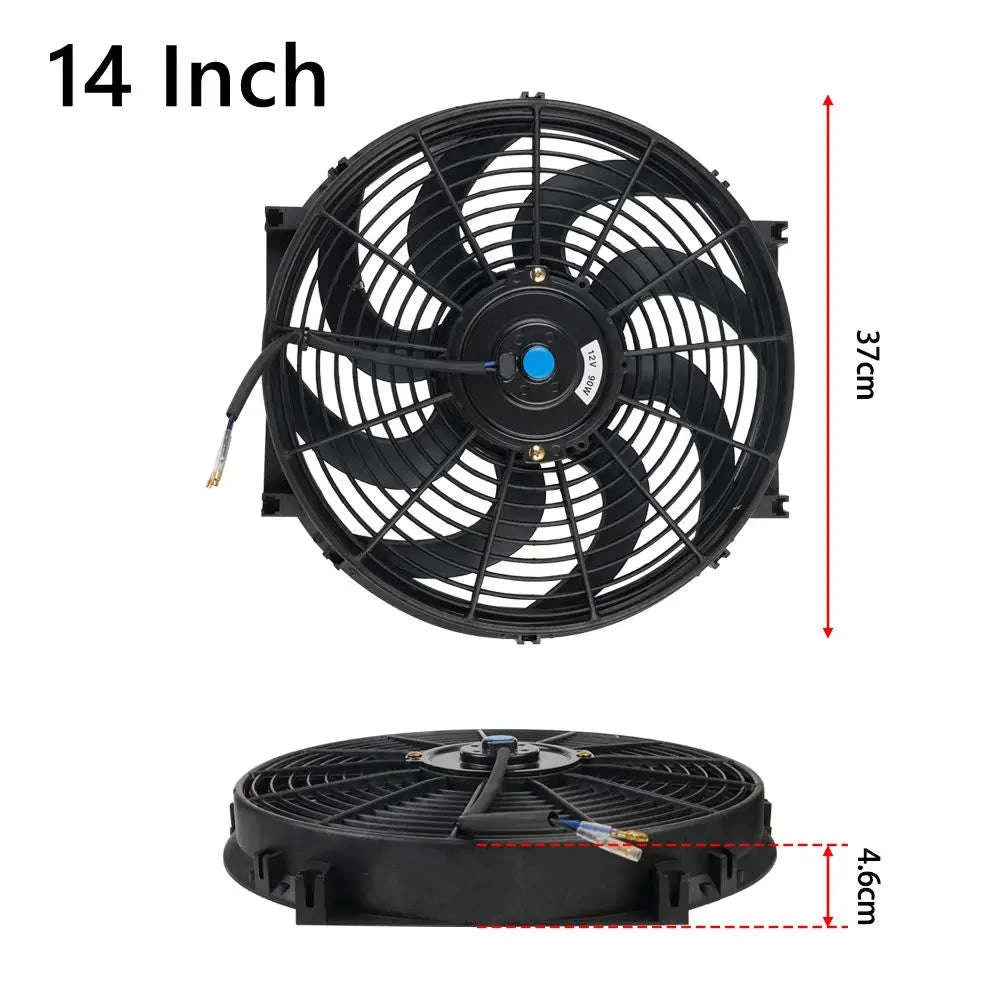 Universal 12V Car Radiator Cooling Fan Kit-7inch
