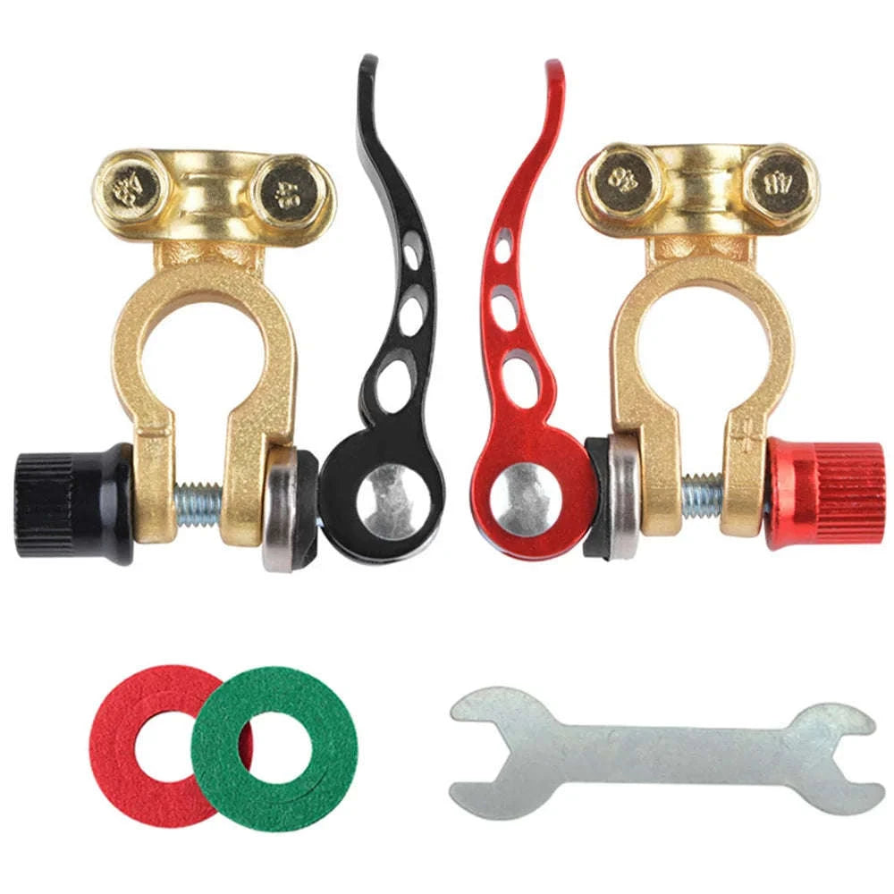 Universal 2-Piece 12V 24V Battery Terminals Clamps-Style 2 / Germany