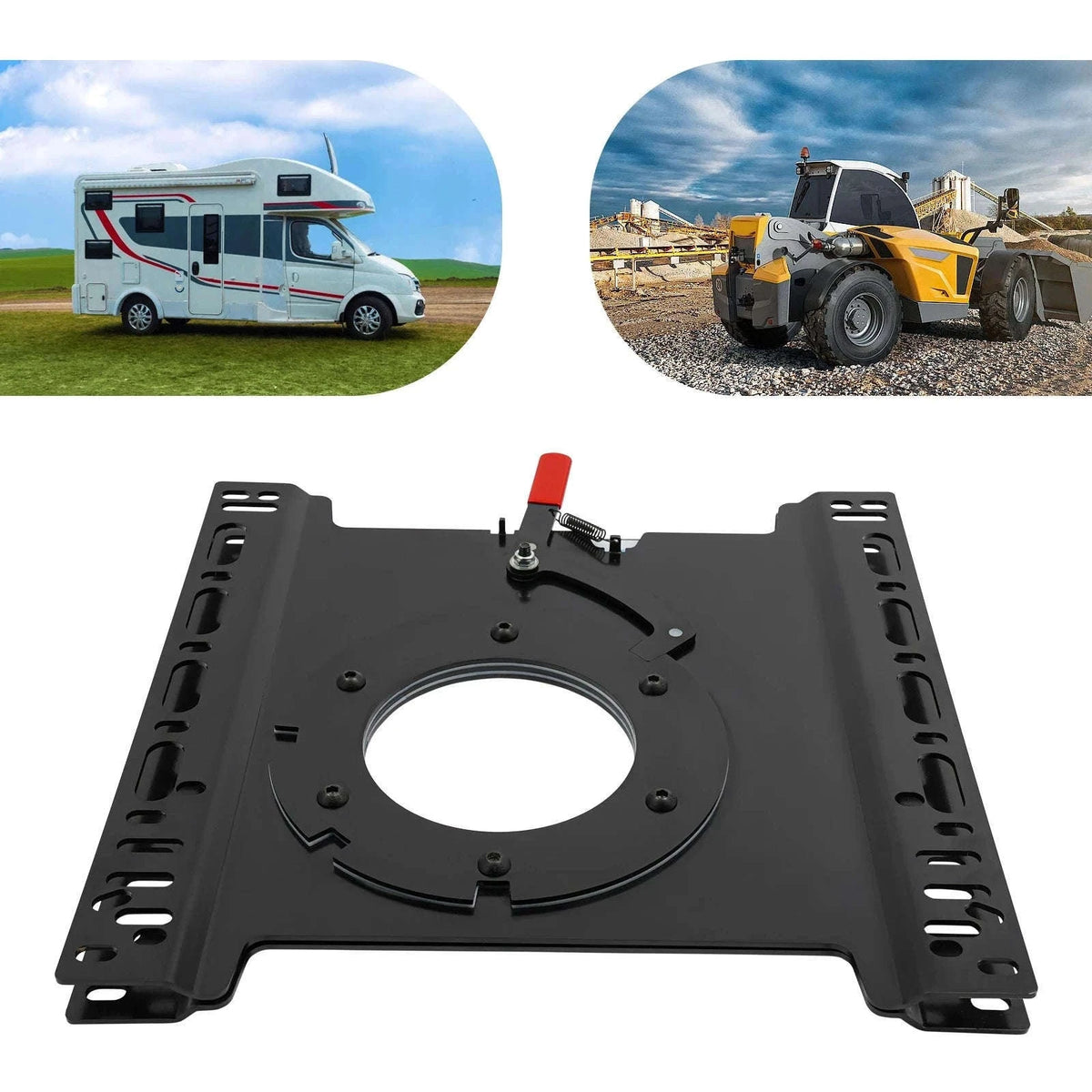 Universal 360 Degree Seat Swivel Base for RV, Caravan and Bus-Universal / United States
