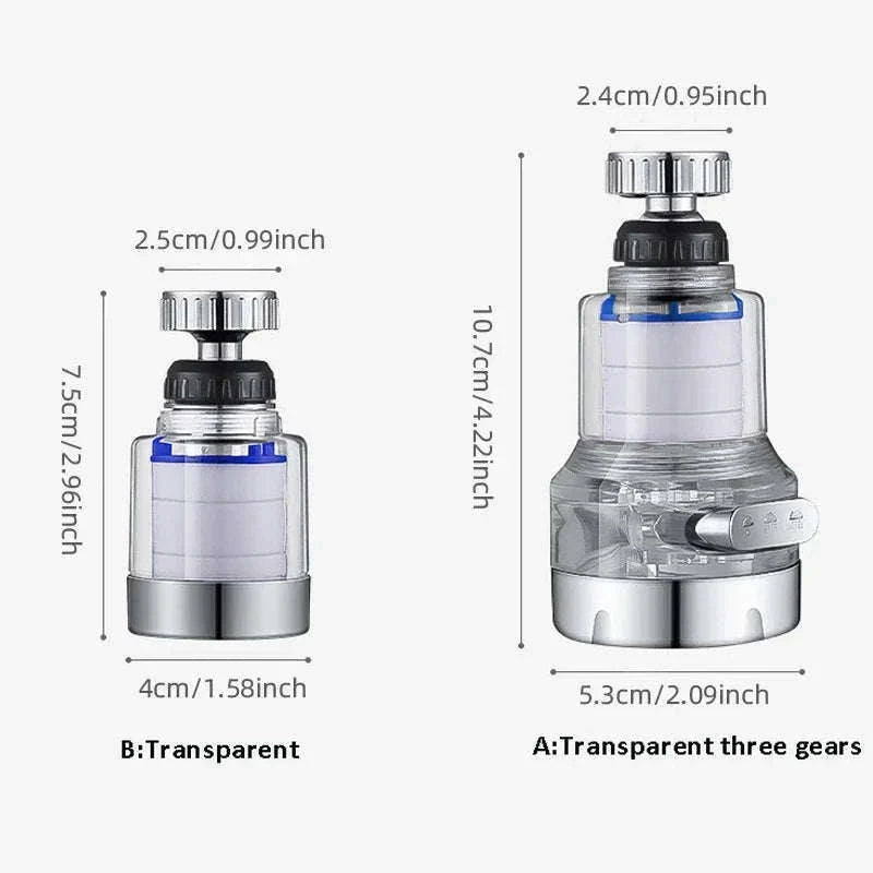 Universal 360° Rotating Water Purifier Filter Tap-three modes