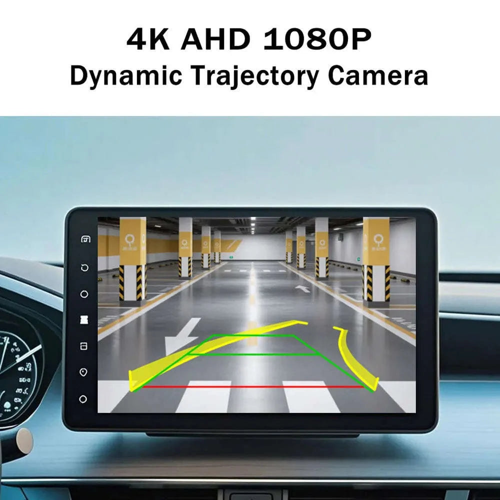 Universal 4K AHD 1080P Car Rear View Camera with Parking Track Line-Orange / 12 V