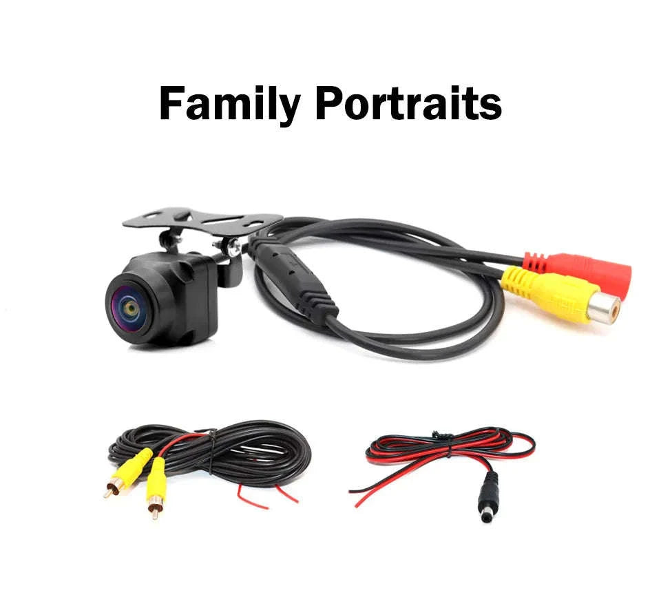 Universal 4K AHD 1080P Car Rear View Camera with Parking Track Line-Orange / 12 V