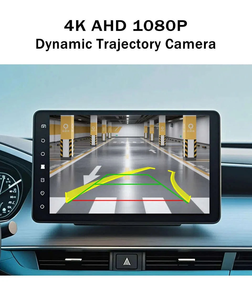 Universal 4K AHD 1080P Car Rear View Camera with Parking Track Line-Orange / 12 V