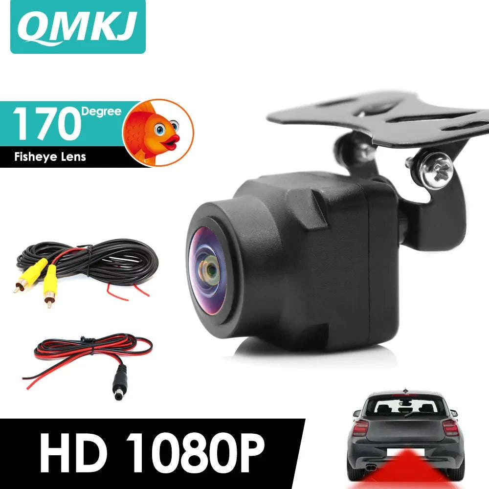 Universal 4K AHD 1080P Car Rear View Camera with Parking Track Line-Orange / 12 V
