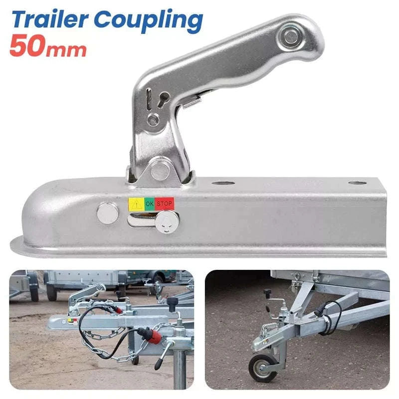 Universal 50mm Trailer Coupling Hitch for Unbraked Trailers up to 750kg-Default Title