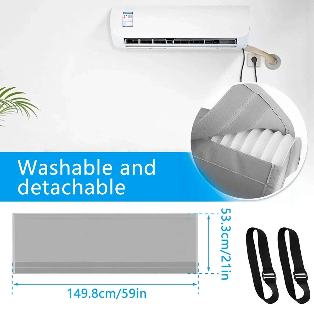 Universal AC Hose Protection Cover-Gray