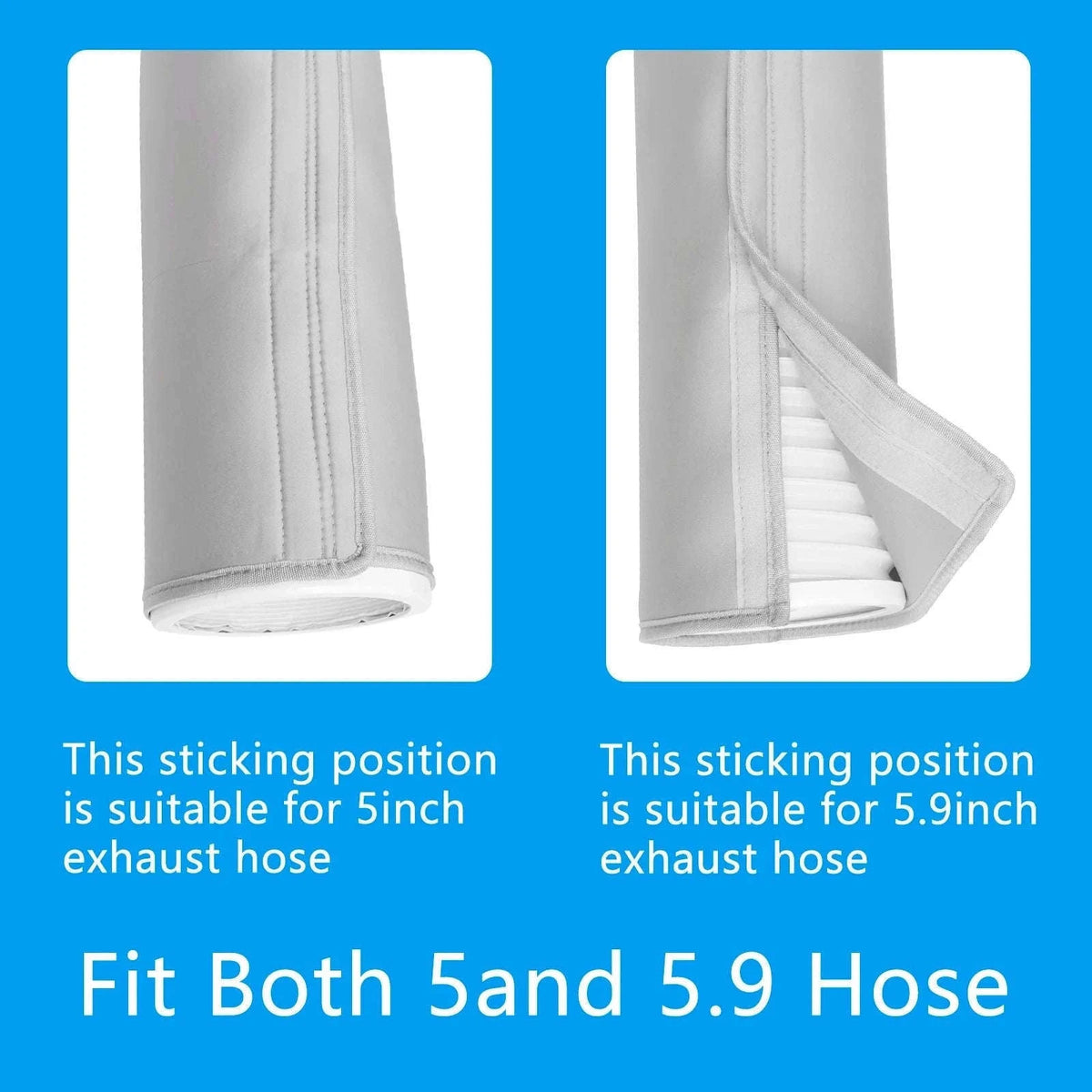 Universal AC Hose Protection Cover-Gray