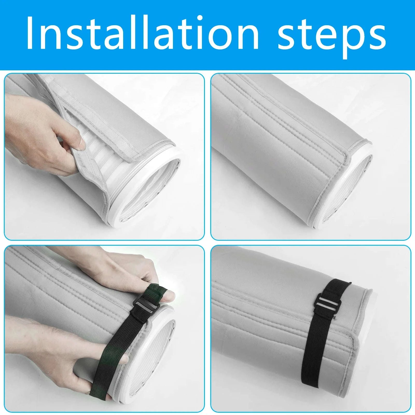 Universal AC Hose Protection Cover-Gray