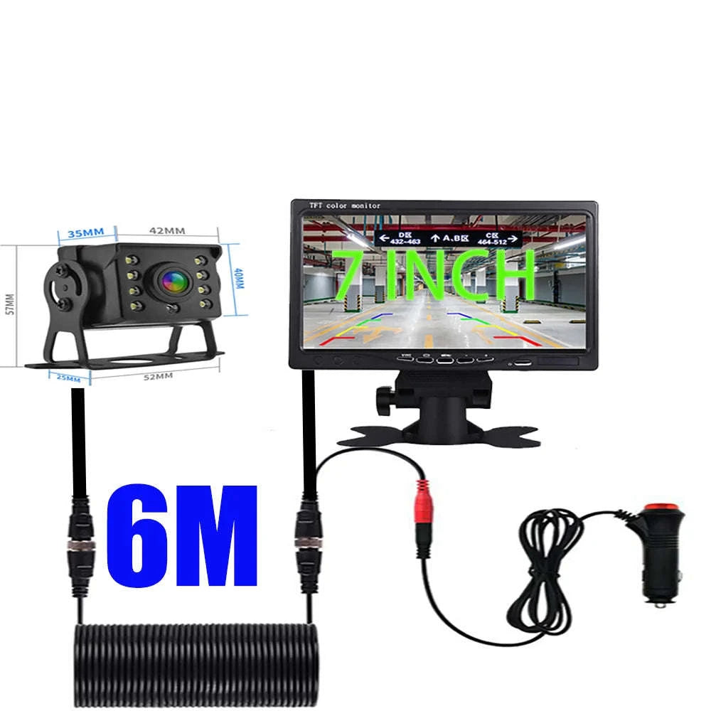 Universal Backup Car Rear View Camera with Monitor-4.3inch 10M