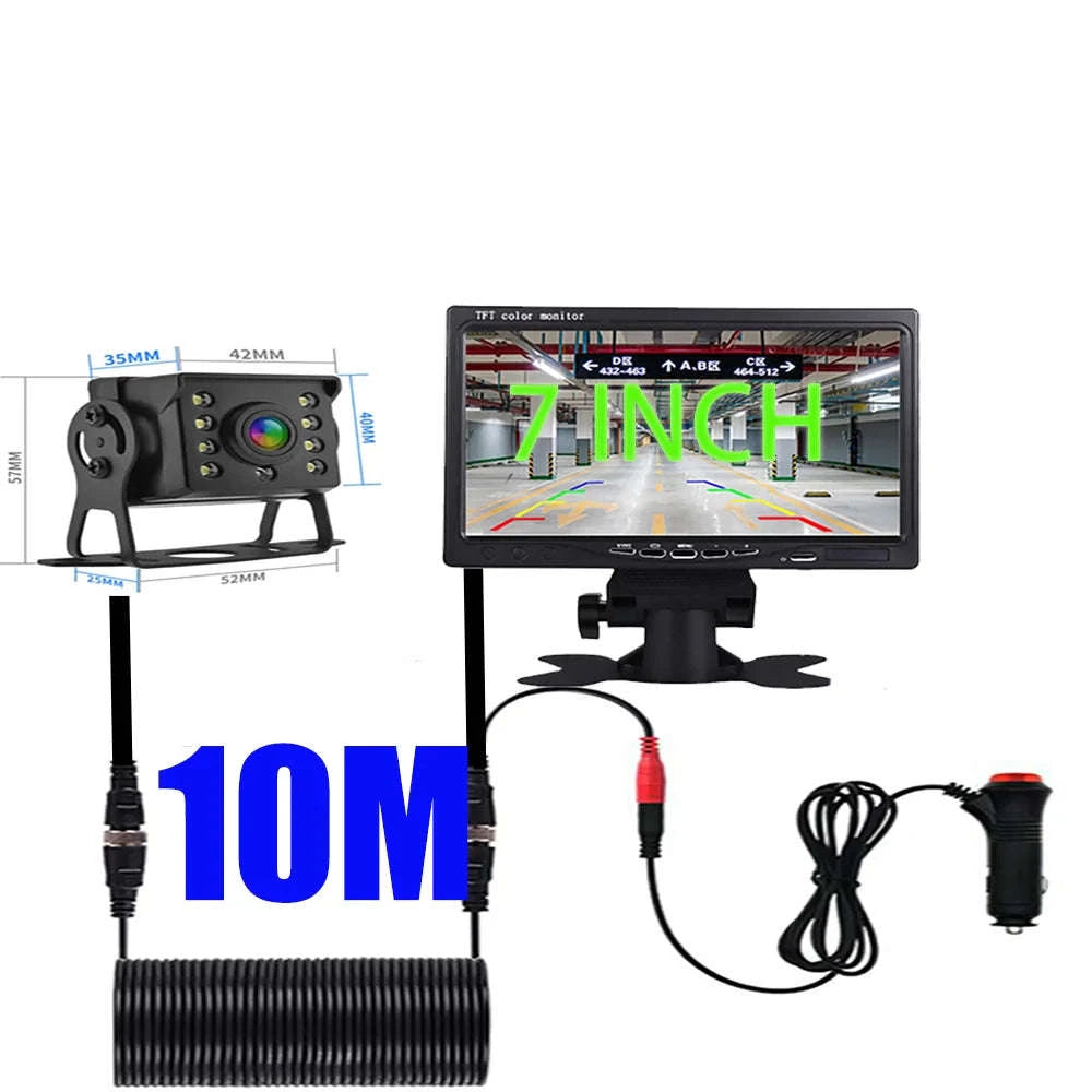 Universal Backup Car Rear View Camera with Monitor-4.3inch 10M