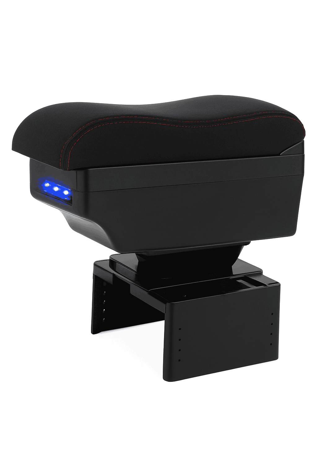 Universal Car Armrest Box Storage Accessory-B1 red line 3USB