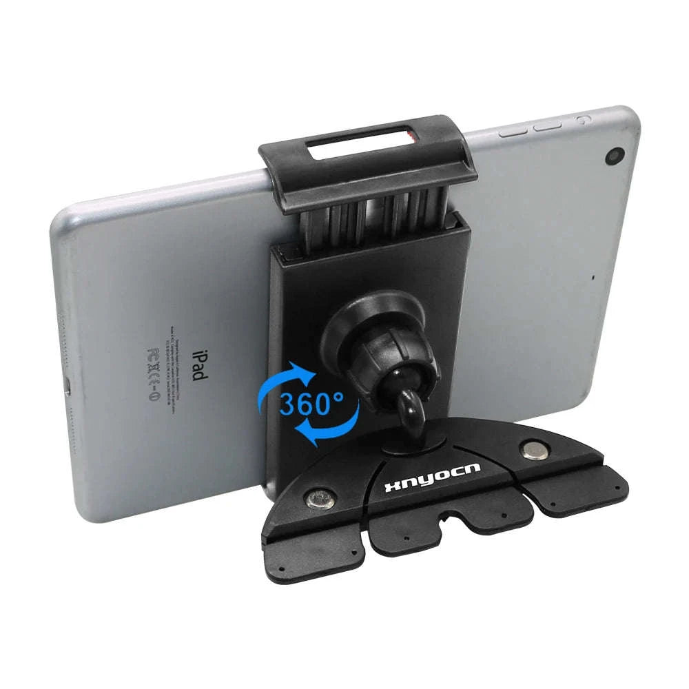 Universal Car CD Slot Tablet and Phone Holder Mount Stand-black