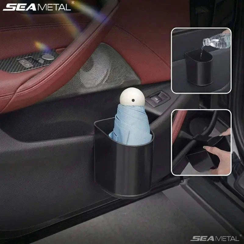 Universal Car Door Cup Holder Storage Bucket-Black