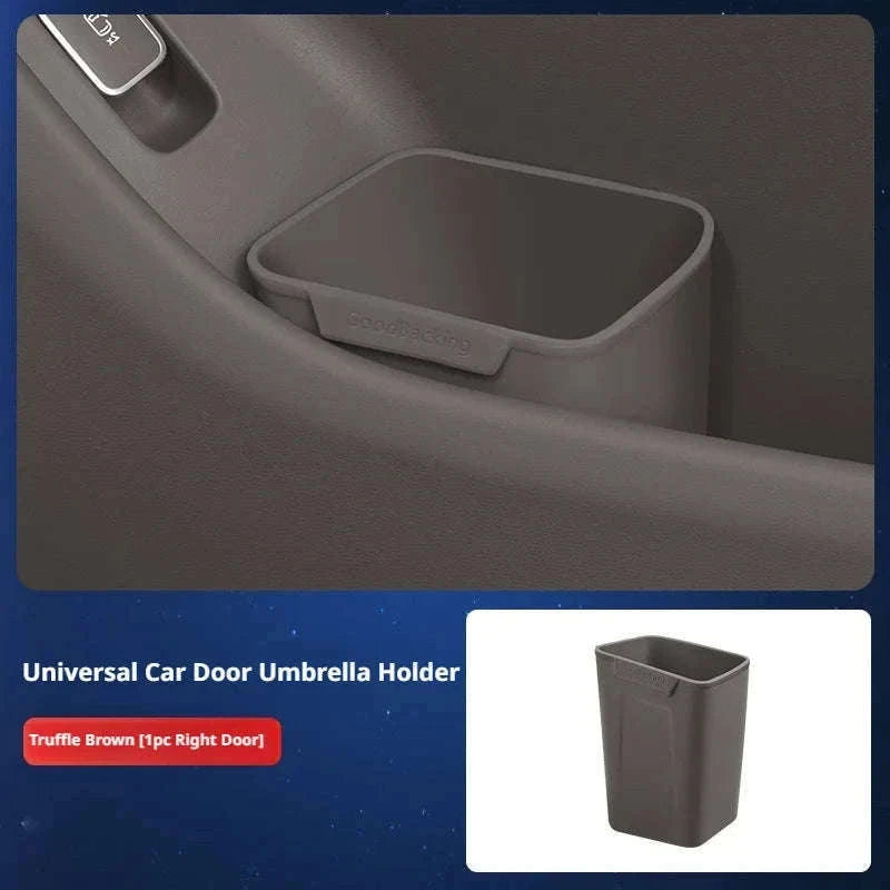 Universal Car Door Storage Box Waterproof Silicone Organizer-Brown 1Pc Right