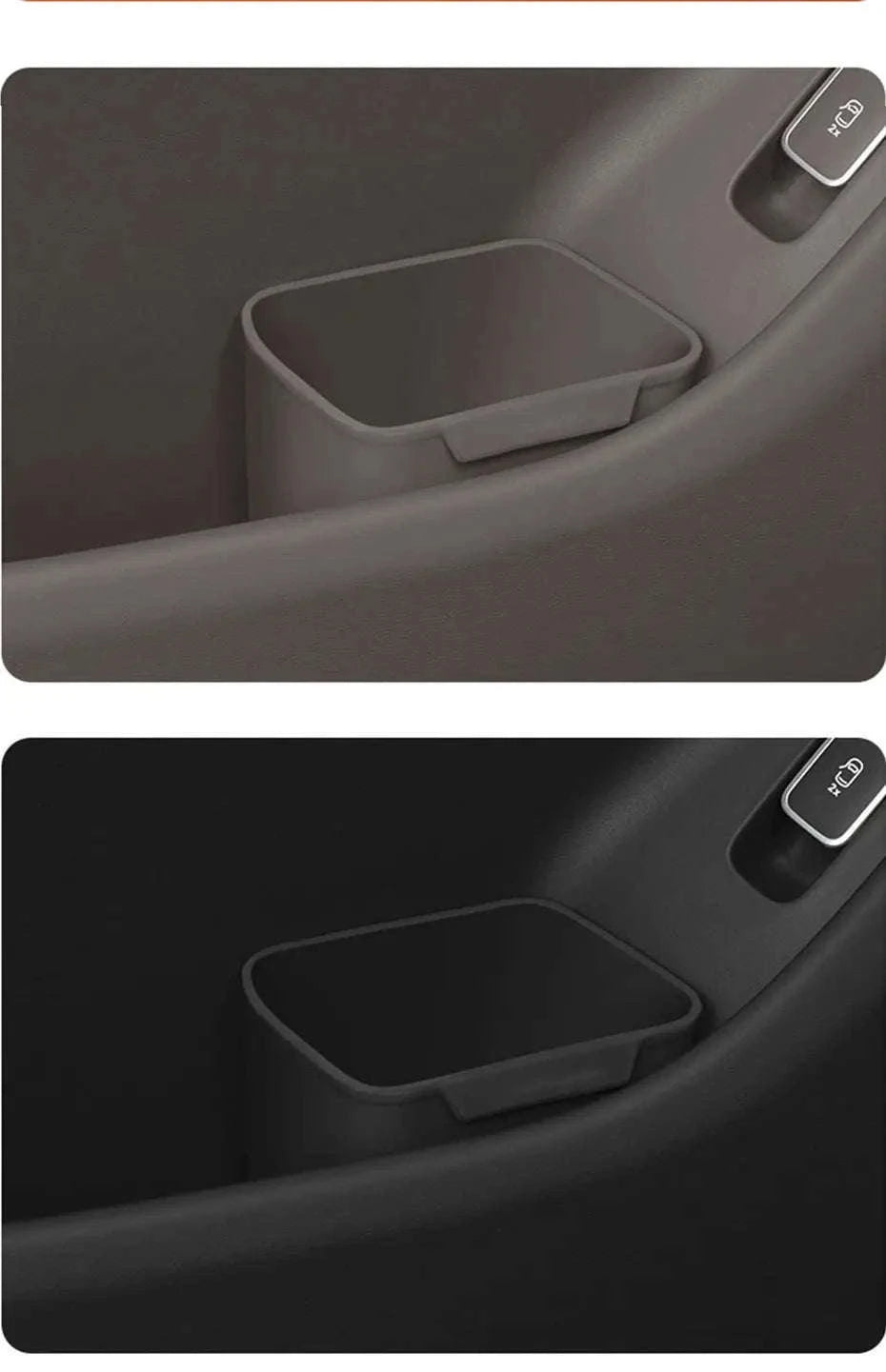 Universal Car Door Storage Box Waterproof Silicone Organizer-Brown 1Pc Right