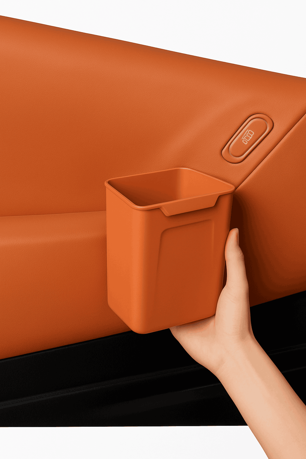 Universal Car Door Storage Box Waterproof Silicone Organizer-Brown 1Pc Right